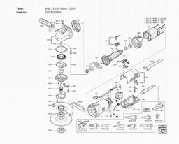 Fein WSG 11-150 (60Hz, 120V) spare parts