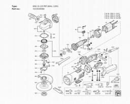Fein WSG 15-125 PRT (60Hz, 120V) spare parts