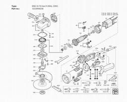 Fein WSG 15-70 Inox R (50Hz, 230V) spare parts