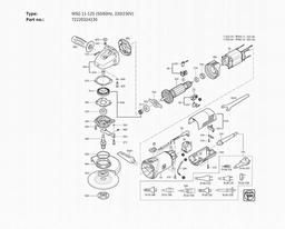 Fein WSG 11-125 (50/60Hz, 220/230V) spare parts