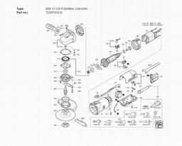 Fein WSG 17-125 P (50/60Hz, 110/120V) spare parts