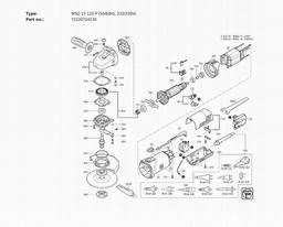 Fein WSG 17-125 P (50/60Hz, 220/230V) spare parts