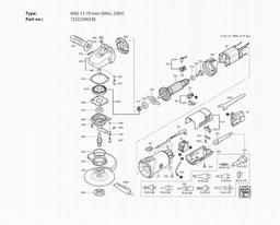 Fein WSG 17-70 Inox (50Hz, 230V) spare parts