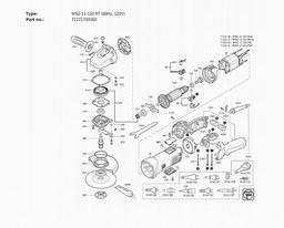 Fein WSG 11-150 RT (60Hz, 120V) spare parts