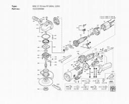 Fein WSG 17-70 Inox RT (60Hz, 120V) spare parts