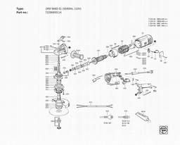Fein {MSf  666D-S} (50/60Hz, 110V) spare parts