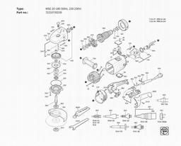 Fein WSG 20-180 (50Hz, 220-230V) spare parts