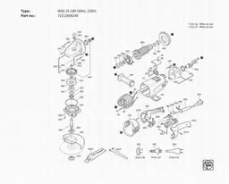 Fein WSG 25-180 (50Hz, 230V) spare parts