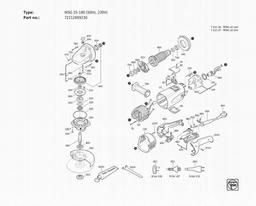 Fein WSG 25-180 (50Hz, 230V) spare parts