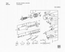 Fein MSh 636-1 (50/60Hz, 220/230V) spare parts