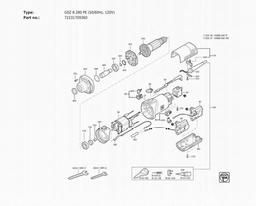 Fein GSZ 8-280 PE (50/60Hz, 120V) spare parts