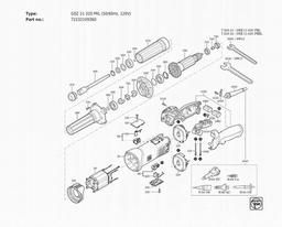 Fein GSZ 11-320 PRL (50/60Hz, 120V) spare parts