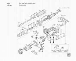 Fein GSZ 11-90 PERL (50/60Hz, 120V) spare parts