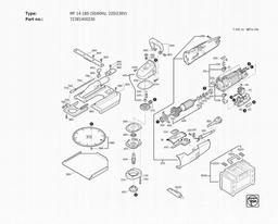 Fein MF 14-180 (50/60Hz, 220/230V) spare parts