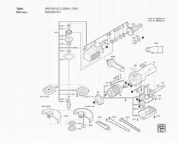Fein MSf 842-2c (200Hz, 135V) spare parts