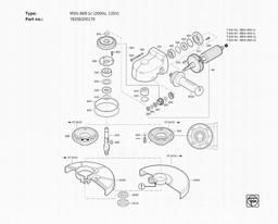 Fein MSfo 869-1c (200Hz, 135V) spare parts