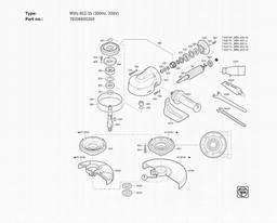 Fein MSfo 852-1b (300Hz, 200V) spare parts