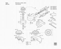 Fein MSfo 852-1c (200Hz, 265V) spare parts