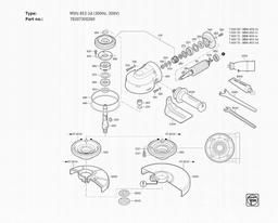 Fein MSfo 852-1d (300Hz, 200V) spare parts