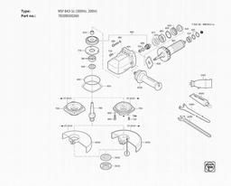 Fein MSf 843-1c (300Hz, 200V) spare parts
