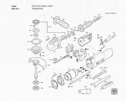 Fein HFW 9-125 (300Hz, 200V) spare parts