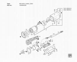 Fein MSfo 849-1c (300Hz, 200V) spare parts