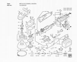 Fein WPO 14-25 E (50/60Hz, 220/230V) spare parts