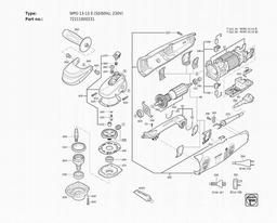 Fein WPO 13-15 E (50/60Hz, 230V) spare parts