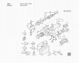 Fein FSC 1.6 X (60Hz, 120V) spare parts