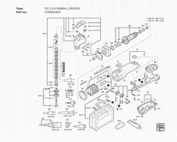 Fein FSC 2.0 Q (50/60Hz, 220/230V) spare parts