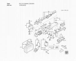 Fein FSC 2.0 X (50/60Hz, 220/230V) spare parts