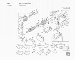 Fein MSxe 636 II (60Hz, 120V) spare parts