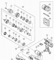 Hitachi DS18DCL spare parts