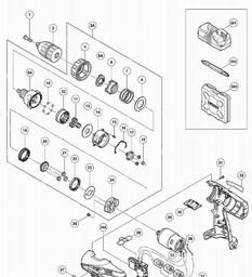 Hitachi DS18DVC spare parts