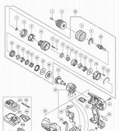 Hitachi DS18DBEL spare parts