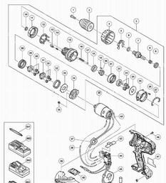 Hitachi DV14DJL spare parts