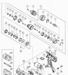 Hitachi DV14DVF spare parts
