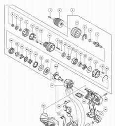 Hitachi DV18DBFL spare parts