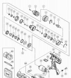 Hitachi DV18DFL spare parts