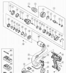 Hitachi DV18DJL spare parts