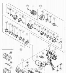 Hitachi DV18DVF spare parts