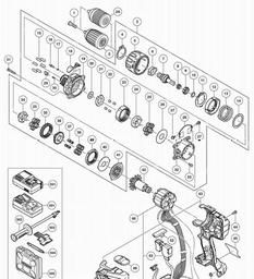 Hitachi DV18DBL2 spare parts