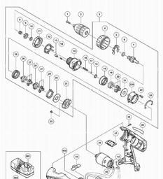 Hitachi DV18DCL2 spare parts