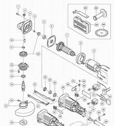 Hitachi G12STA spare parts