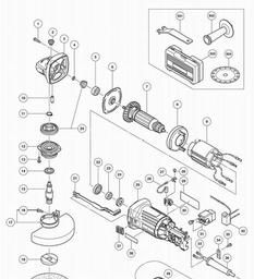 Hitachi G12STX spare parts