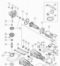 Hitachi G13STA spare parts