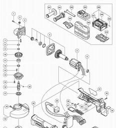 Hitachi G18DBAL spare parts