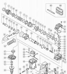 Hitachi H41MB spare parts
