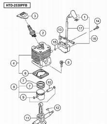 Hitachi HTD-2530PFB spare parts