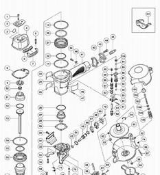 Hitachi NV45AB3 spare parts